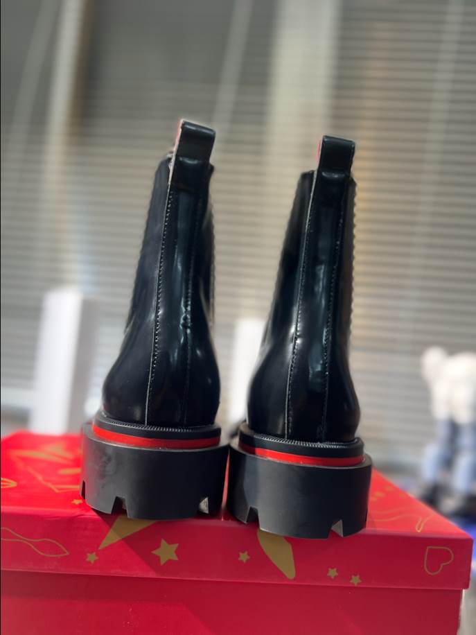 Christian Louboutin Cheney Walk Ankle Boots Black Sneaker – CLS059