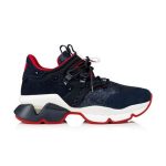 CHRISTIAN LOUBOUTIN BLUE NEOPRENE RED- RUNNER SNEAKER – CLS012