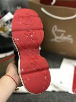 CHRISTIAN LOUBOUTIN BLUE NEOPRENE RED- RUNNER SNEAKER – CLS012