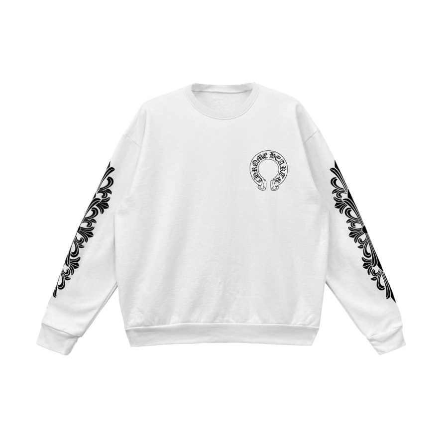 CHROME HEARTS BLACK WHITE SWEATSHIRT-1