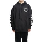 CHROME HEARTS BLACK WHITE ZIP UP HOODIE S-11