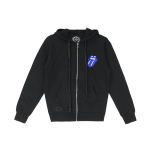 CHROME HEARTS BLACK WHITE ZIP UP HOODIE S-6