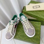 Gucci Beige Lilac Jumbo Tennis Sneakers – GCC226