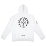 CHROME HEARTS BLACK WHITE ZIP UP HOODIE S-3