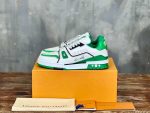 Louis Vuitton Trainer White Green Low Sneaker – LVS204