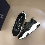 DIOR B22 SNEAKERS BLACK TECHNICAL MESH AND CALFSKIN – DO004