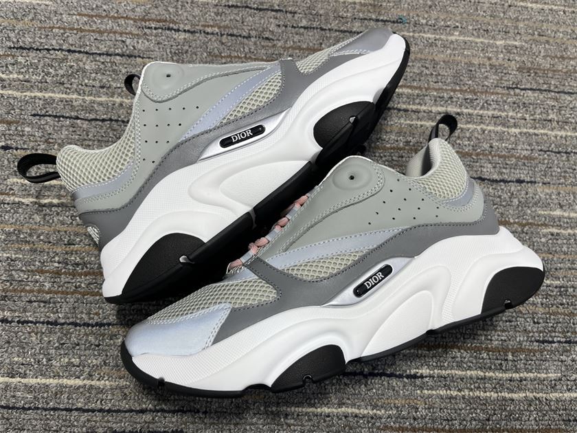 DIOR B22 SNEAKERS IN GREY AND WHITE – DO005