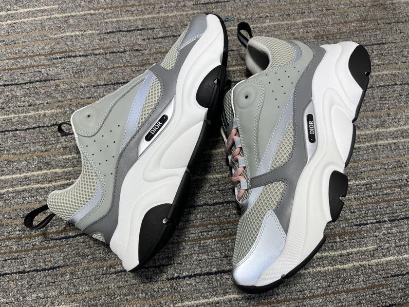 DIOR B22 SNEAKERS IN GREY AND WHITE – DO005