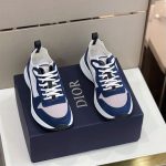 DIOR B25 RUNNER NAVY OBLIQUE SUEDE SNEAKER – DO063