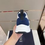 DIOR B25 RUNNER NAVY OBLIQUE SUEDE SNEAKER – DO063