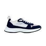 DIOR B25 RUNNER NAVY OBLIQUE SUEDE SNEAKER – DO063