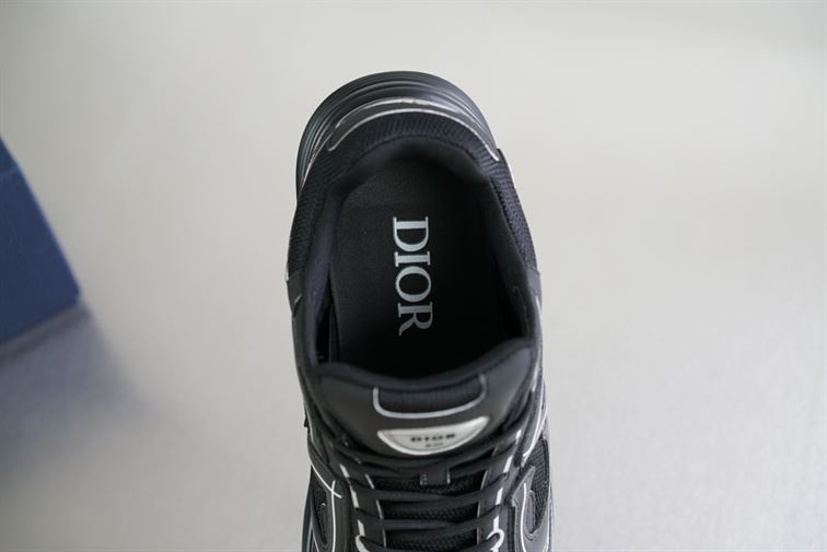 DIOR B30 SNEAKER BLACK MESH AND TECHNICAL FABRIC – DO074