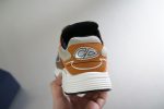 DIOR B30 SNEAKER CREAM MESH WITH ORANGE AND BROWN TECHNICAL FABRIC – DO072