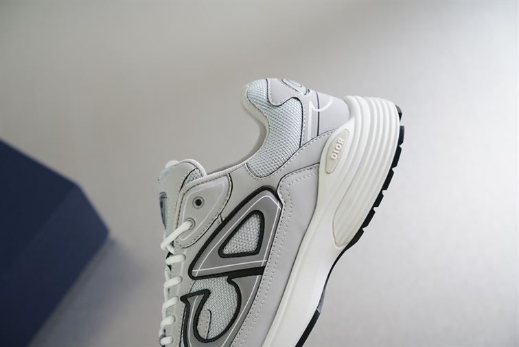DIOR B30 SNEAKER GRAY MESH AND TECHNICAL FABRIC – DO073