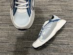 DIOR B30 SNEAKER LIGHT BLUE MESH AND BLUE GRAY AND WHITE TECHNICAL FABRIC – DO110