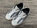 DIOR B30 SNEAKER LIGHT BLUE MESH AND BLUE GRAY AND WHITE TECHNICAL FABRIC – DO110