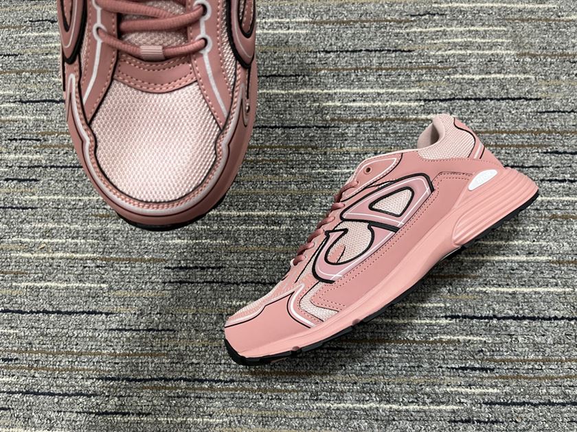 DIOR B30 SNEAKER PINK MESH AND TECHNICAL FABRIC – DO108
