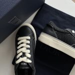 DIOR B33 SNEAKER BLACK SMOOTH CALFSKIN AND DIOR OBLIQUE JACQUARD – DO129