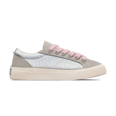 DIOR B33 SNEAKER GRAY AND WHITE DIOR OBLIQUE JACQUARD – DO130