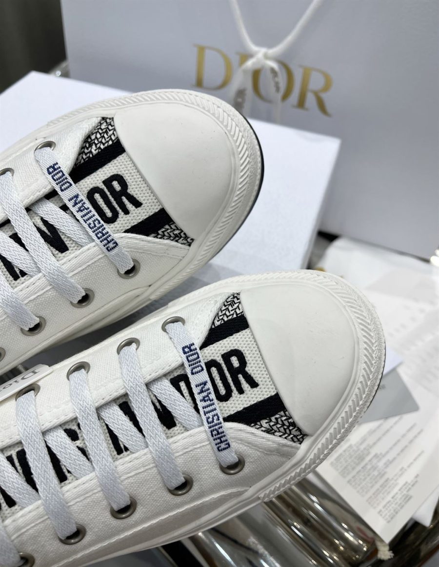 DIOR WALK’N’DIOR SNEAKER WHITE COTTON CANVAS – DO125