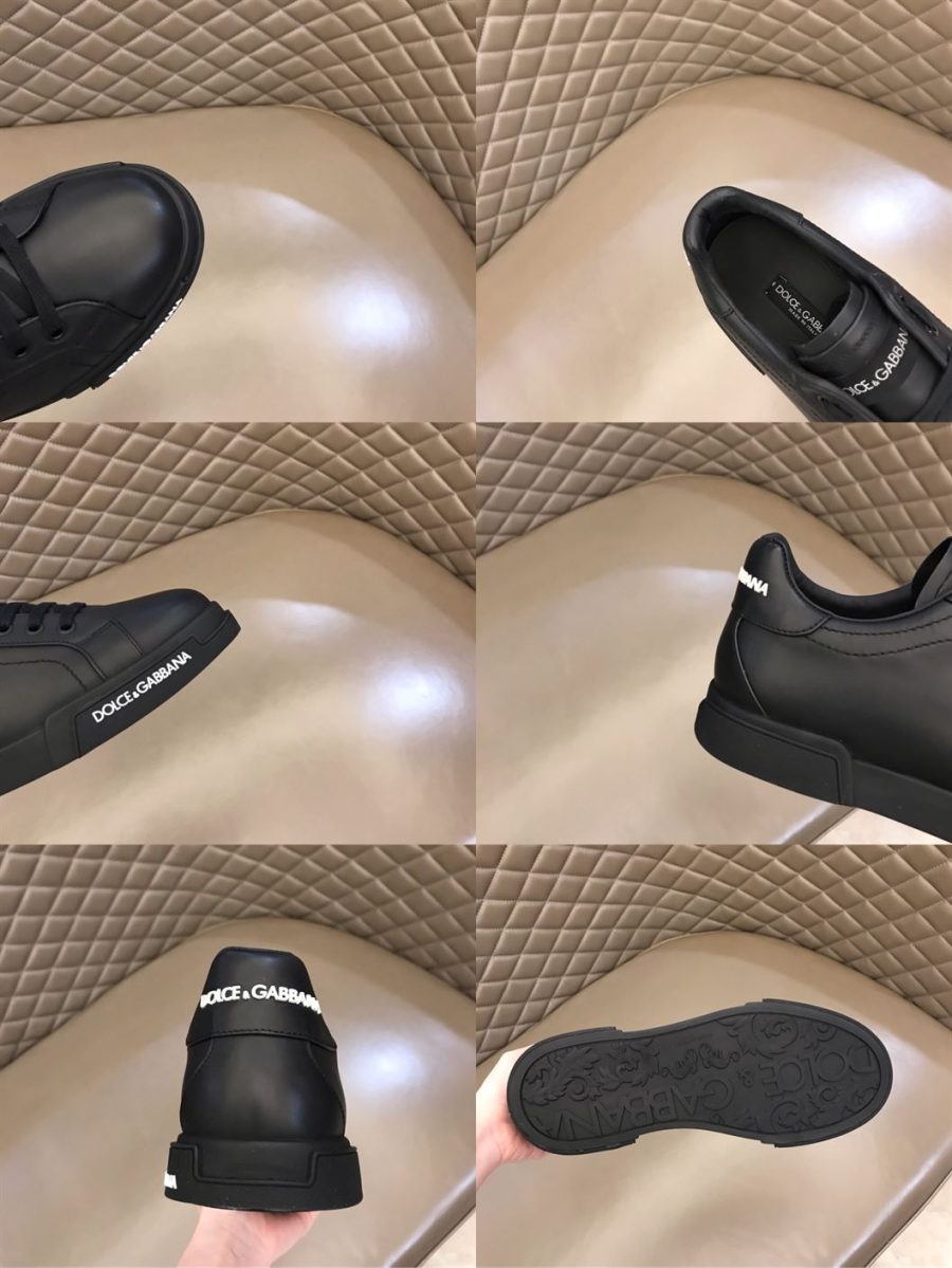 DOLCE & GABBANA BLACK LOW TOP SNEAKER – DG009