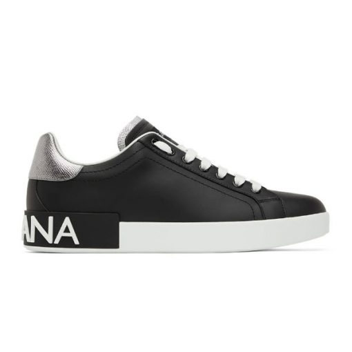 DOLCE & GABBANA BLACK PORTOFINO SNEAKERS – DG033