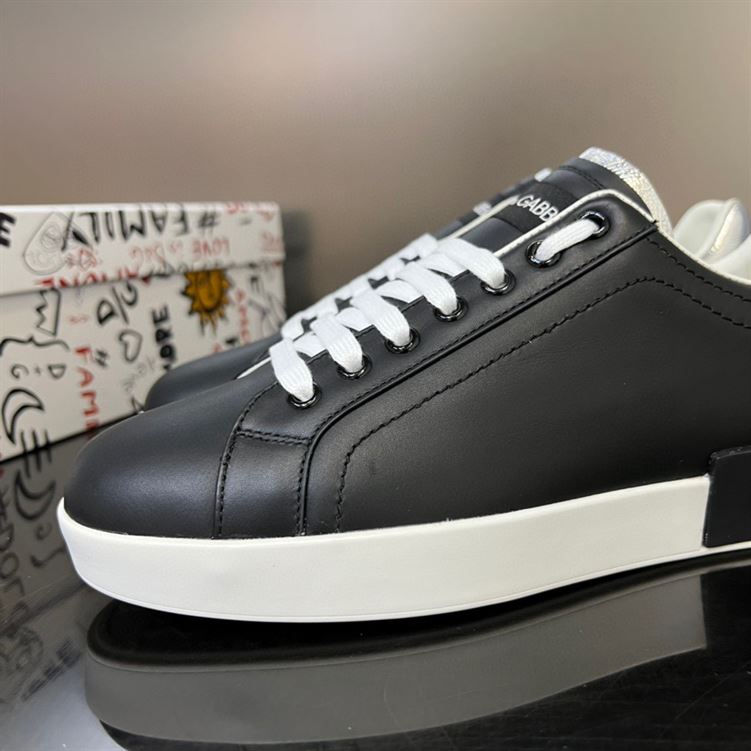 DOLCE & GABBANA BLACK PORTOFINO SNEAKERS – DG033