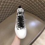 DOLCE & GABBANA CANVAS PORTOFINO LIGHT MID-TOP SNEAKERS WITH DG LOGO PRINT – DG005