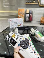 DOLCE & GABBANA GRAFFITI PRINT LOW-TOP SNEAKERS – DG023
