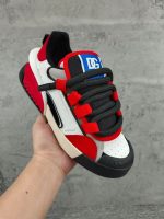 DOLCE & GABBANA MIXED-MATERIAL PORTOFINO SNEAKERS IN MULTICOLOR – DG039