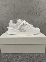 DOLCE & GABBANA MIXED-MATERIAL PORTOFINO SNEAKERS IN WHITE – DG036