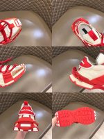 DOLCE & GABBANA MIXED-MATERIAL SPACE SNEAKRES IN RED – DG012