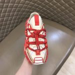 DOLCE & GABBANA MIXED-MATERIAL SPACE SNEAKRES IN RED – DG012