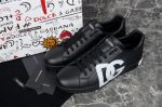 DOLCE & GABBANA PORTOFINO DG SNEAKERS IN BLACK – DG025
