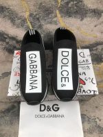 DOLCE & GABBANA SORRENTO LOGO SLIP ON BLACK WHITE – DG030