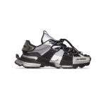 DOLCE & GABBANA SPACE LOW-TOP SNEAKERS IN BLACK AND GREY – DG013