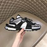 DOLCE & GABBANA SPACE LOW-TOP SNEAKERS IN BLACK AND GREY – DG013