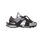 DOLCE & GABBANA SPACE LOW-TOP SNEAKERS IN BLACK AND GREY – DG013