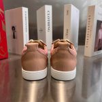 Christian Louboutin Red Bottom Pink Glitter Sneaker – CLS044