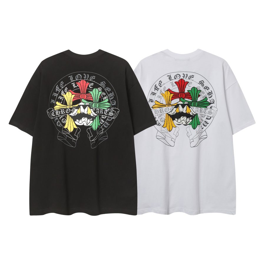 CHROME HEARTS BLACK WHITE T-SHIRT-9