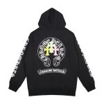 CHROME HEARTS BLACK WHITE ZIP UP HOODIE S-5