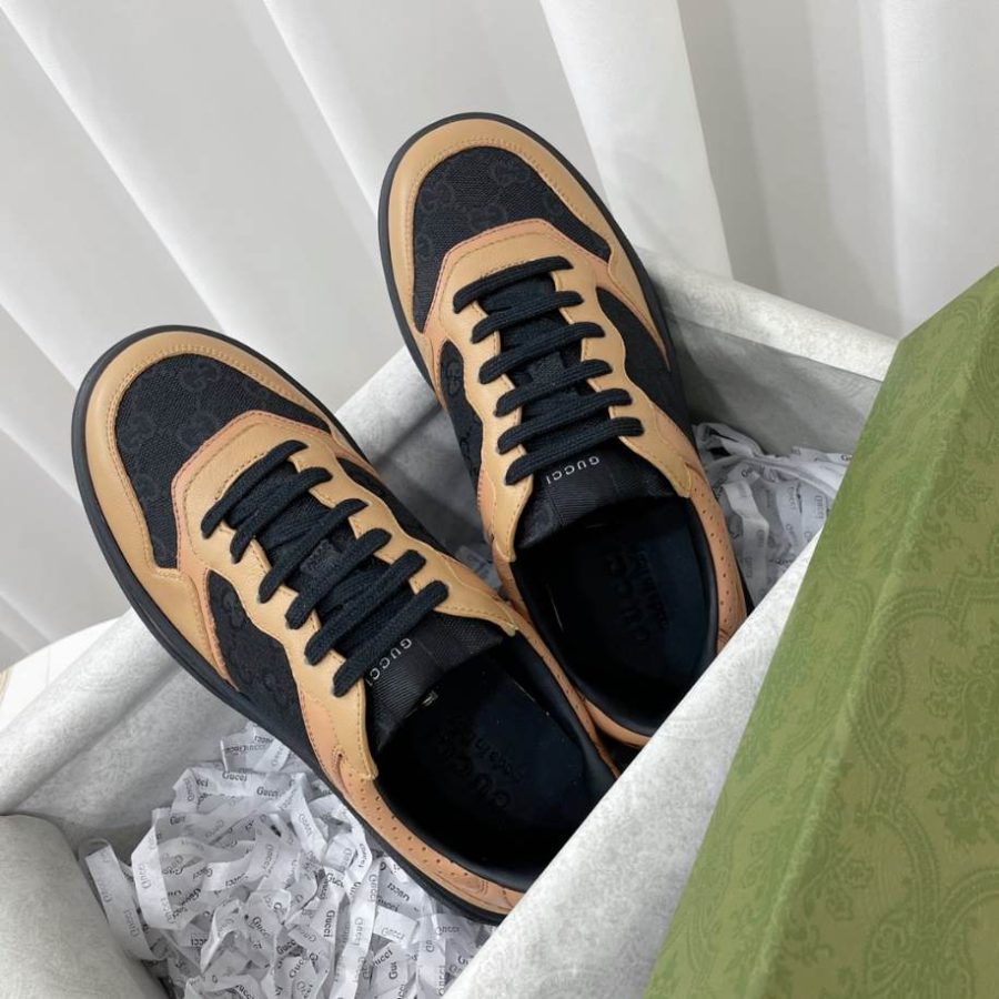 Gucci Lace-Up Black Brown Sneakers – GCC190