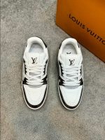 Louis Vuitton Trainer Damier White Brown Sneaker – LVS206