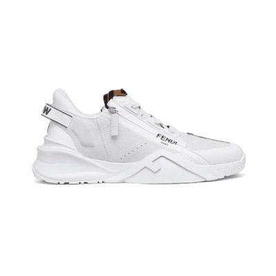 FENDI FLOW BICOLOR SUEDE LOW-TOP SNEAKERS – FDS006