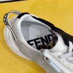 FENDI FLOW BICOLOR SUEDE LOW-TOP SNEAKERS – FDS006