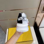FENDI FLOW BICOLOR SUEDE LOW-TOP SNEAKERS – FDS006