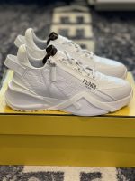 FENDI FLOW WHITE CAIMAN LOW TOPS – FDS012