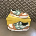 FENDI MATCH AMARANTH SUEDE LOW-TOPS SNEAKERES – FDS002