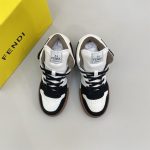 FENDI MATCH BLACK LEATHER HIGH TOPS – FDS016