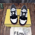 FENDI MATCH LOW-TOP SNEAKERS IN BLACK SUEDE – FDS005